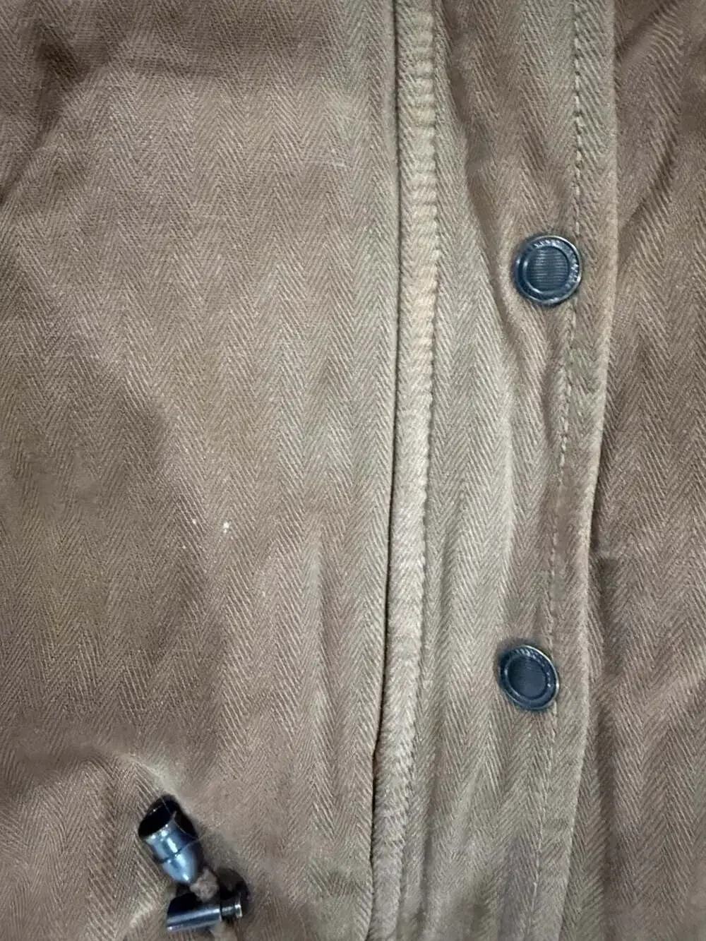 Free People Faux Shearling Lined Utility Jacket Brown Boho Moto Coat Small